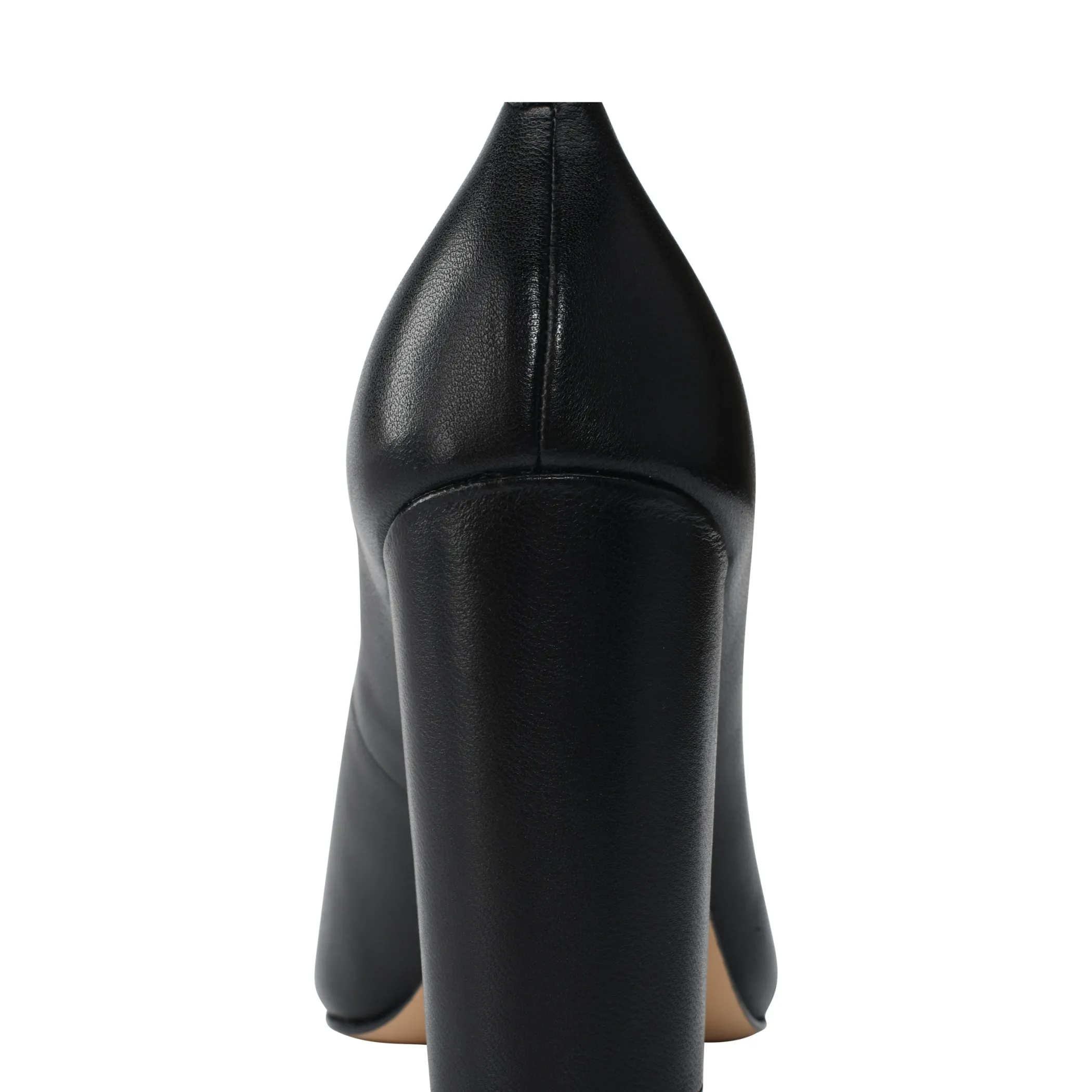 Cheap Marc Fisher Abilene Block Heel Pointy Toe Pump Black Leather