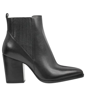 Best Sale Marc Fisher Alva Pointy Toe Bootie Black Leather