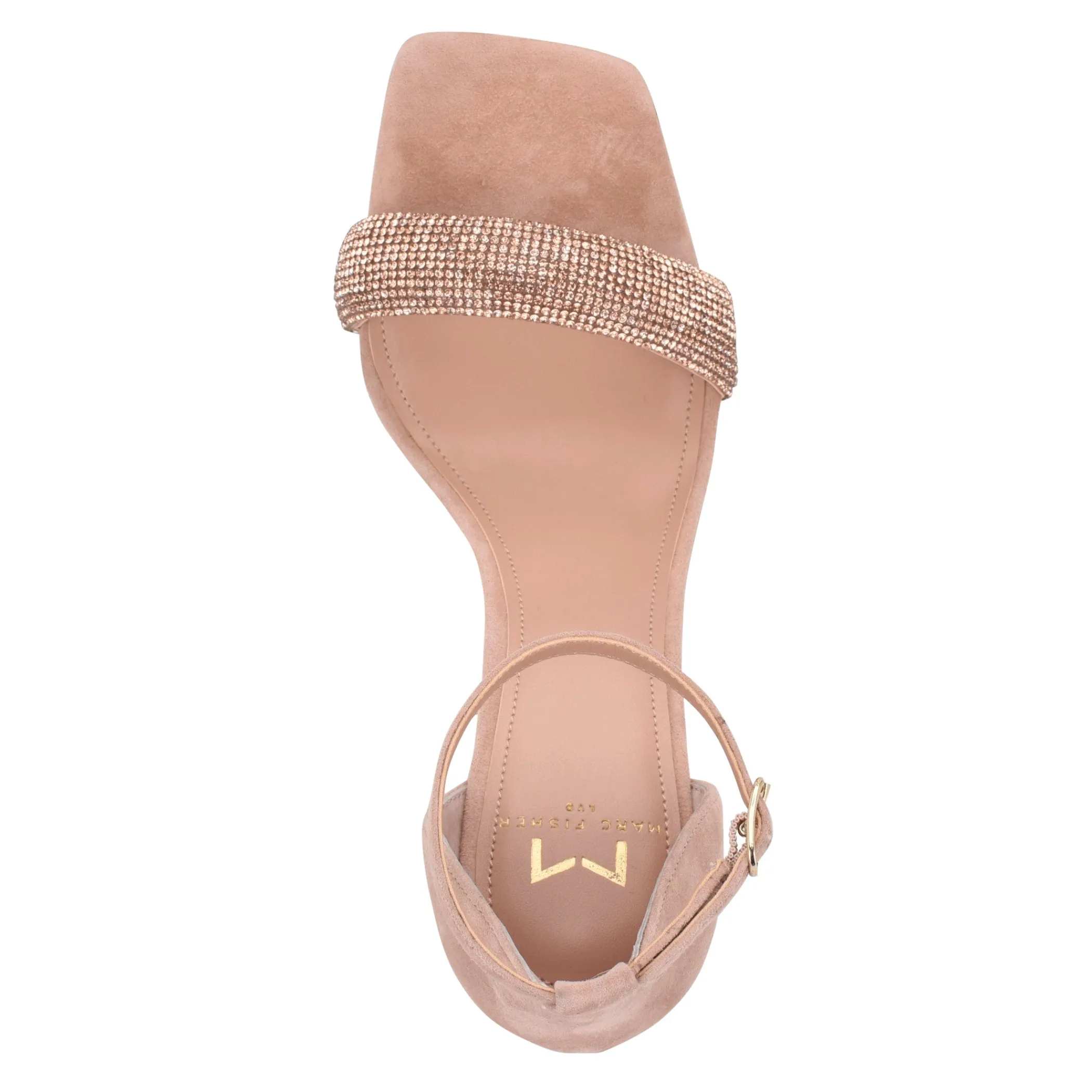 Fashion Marc Fisher Angelo Ankle Strap Heeled Sandal Pink Natural Suede