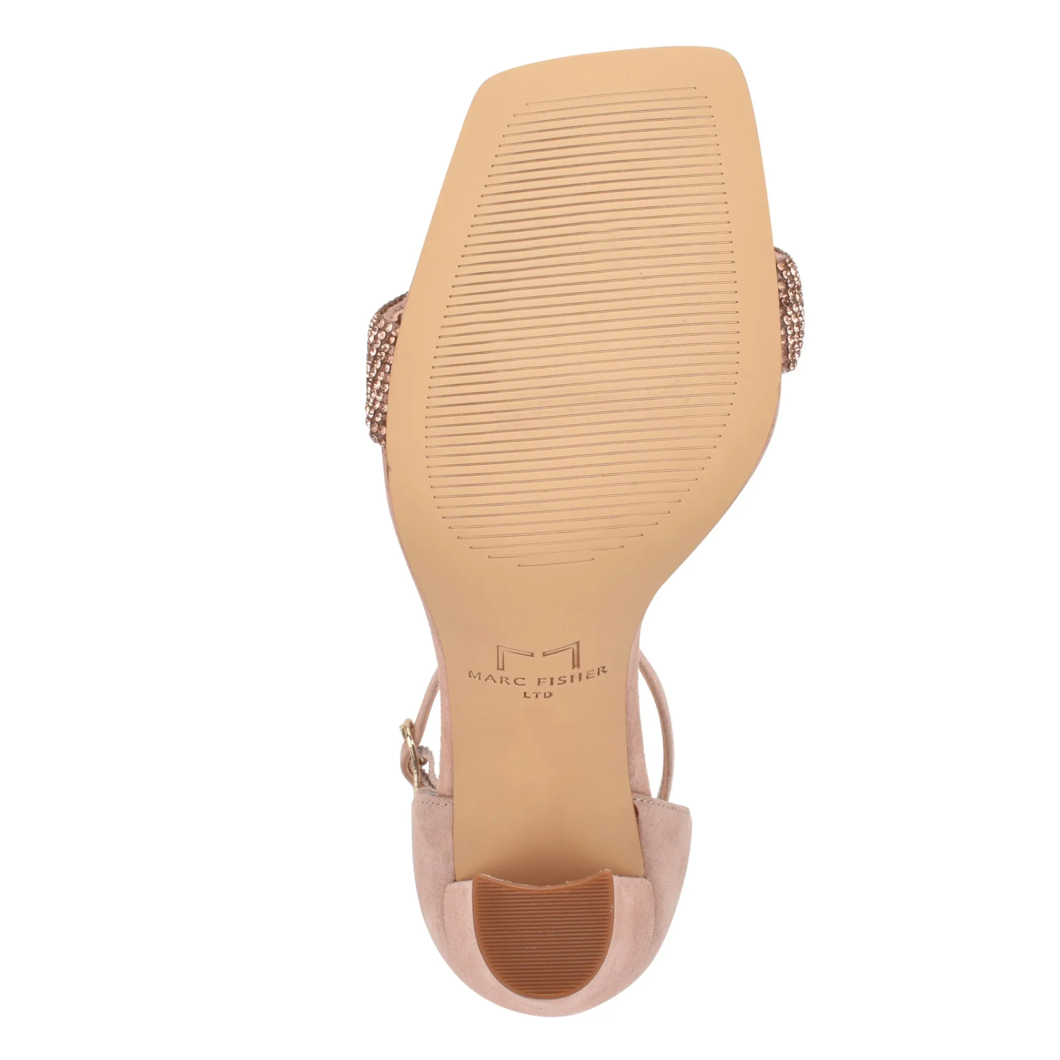 Fashion Marc Fisher Angelo Ankle Strap Heeled Sandal Pink Natural Suede