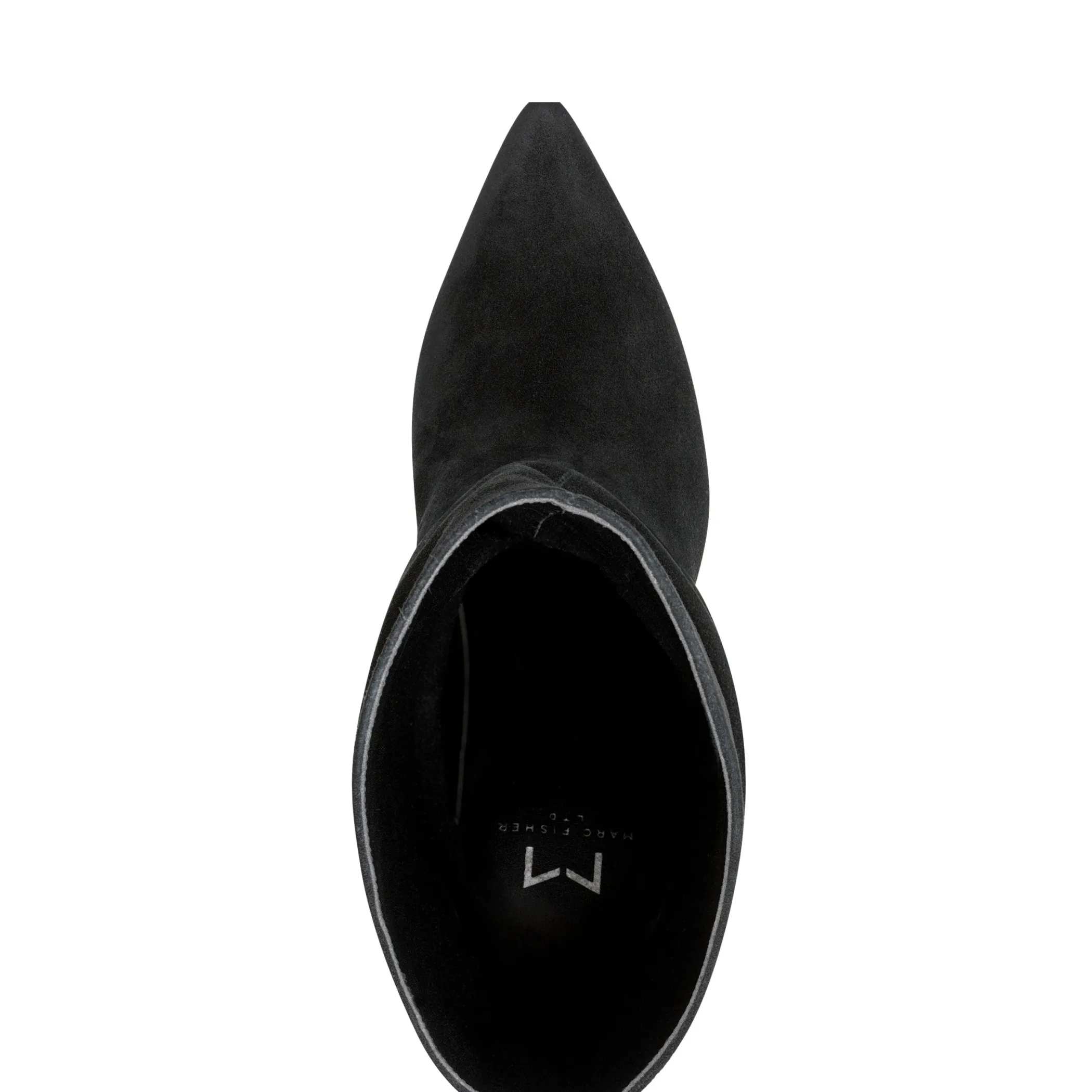 Store Marc Fisher Angi Pointy Toe Stiletto Heeled Bootie Black Suede