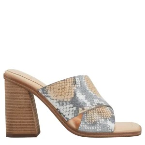 Shop Marc Fisher Barli Heeled Slide Sandal Multi Snake