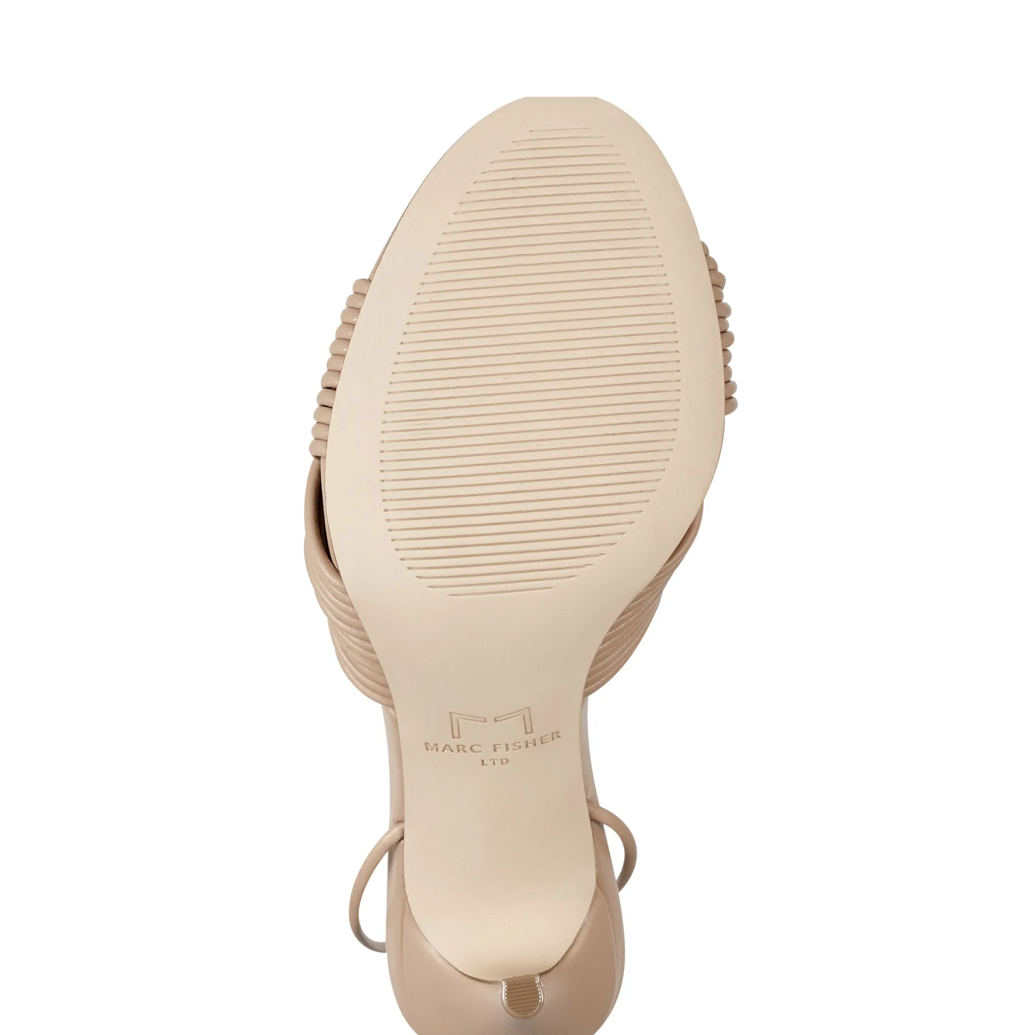Hot Marc Fisher Brista Ankle Wrap Heeled Sandal Light Natural