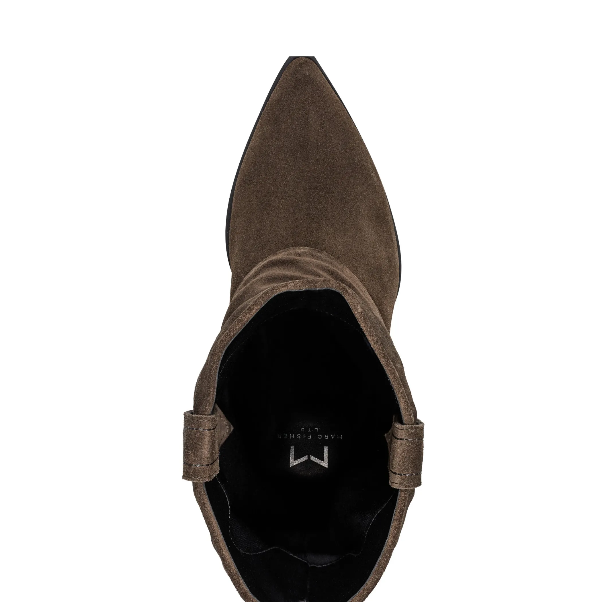 Online Marc Fisher Calysta Block Heel Pointy Toe Boot Dark Green