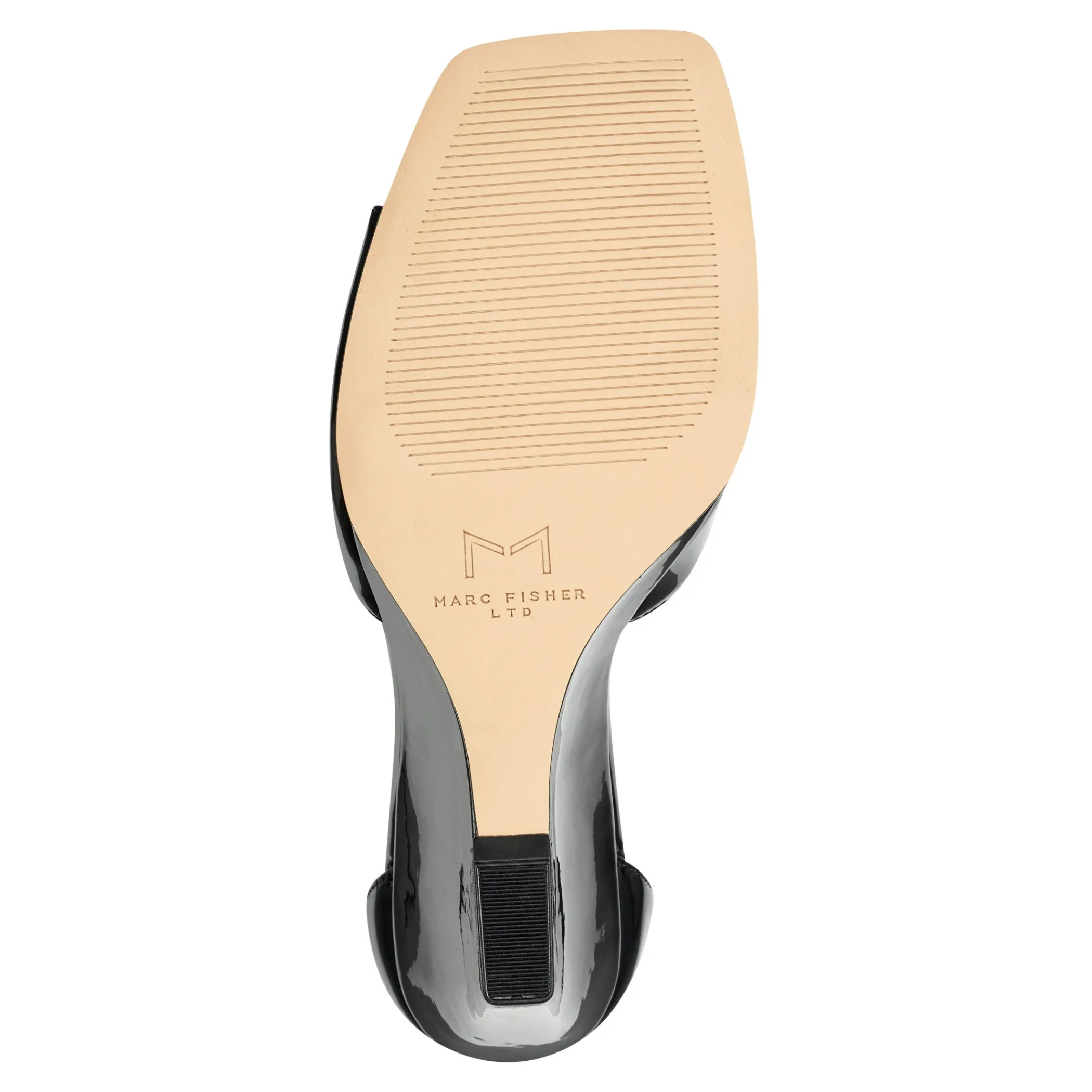 Cheap Marc Fisher Camira Wedge Sandal Black Patent