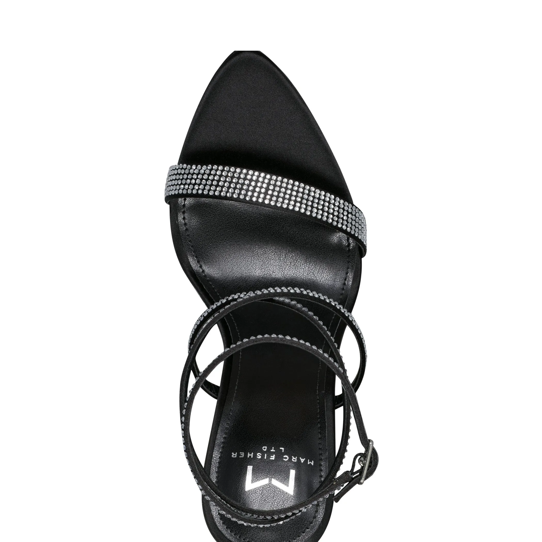 Online Marc Fisher Cammile Strappy Dress Sandal Black Crystal