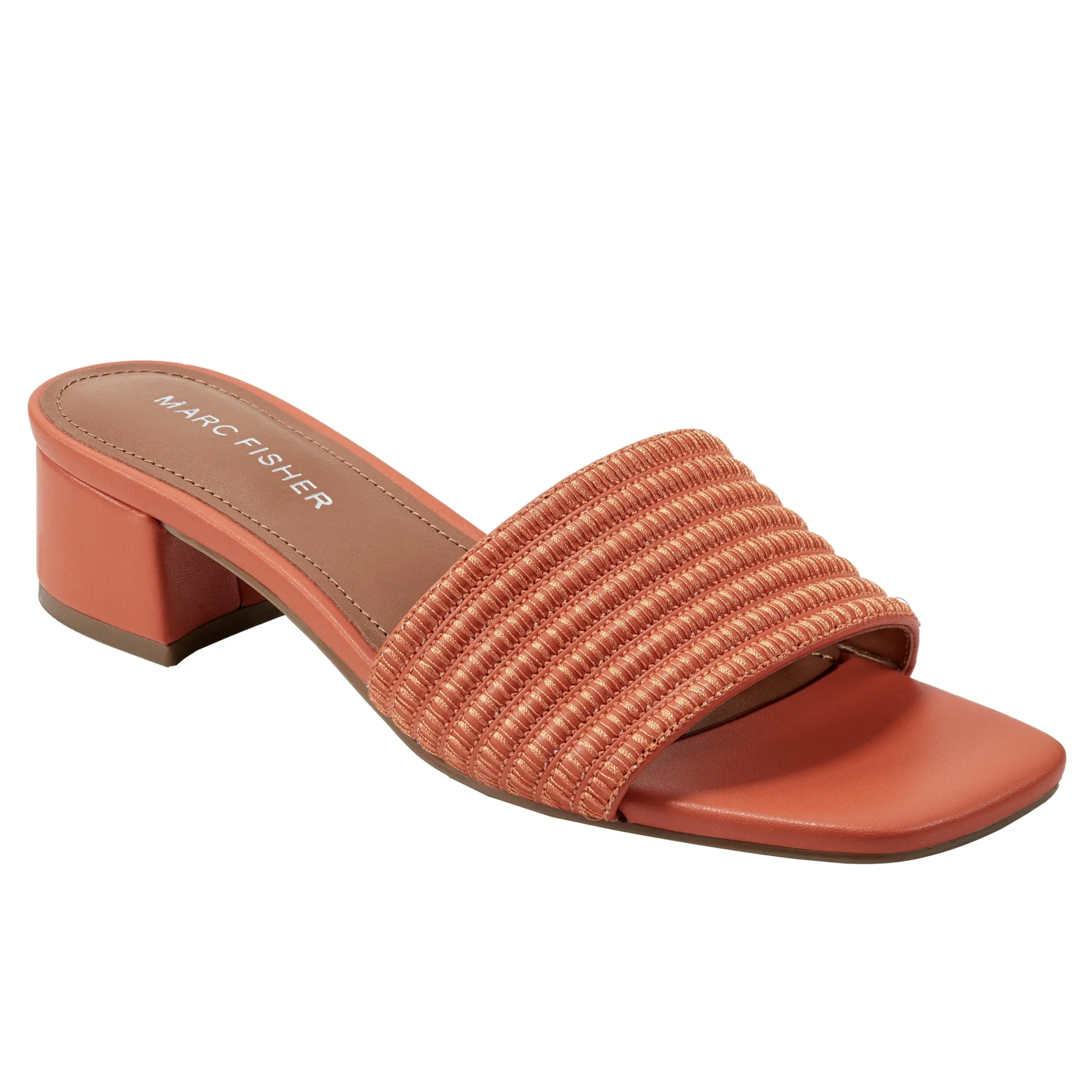 Store Marc Fisher Casala Block Heel Sandal Orange