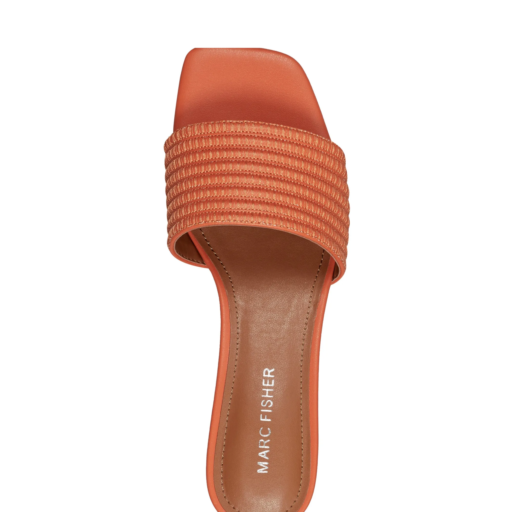 Store Marc Fisher Casala Block Heel Sandal Orange