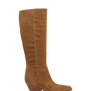 Hot Marc Fisher Challi Pointy Toe Boot Dark Brown Suede