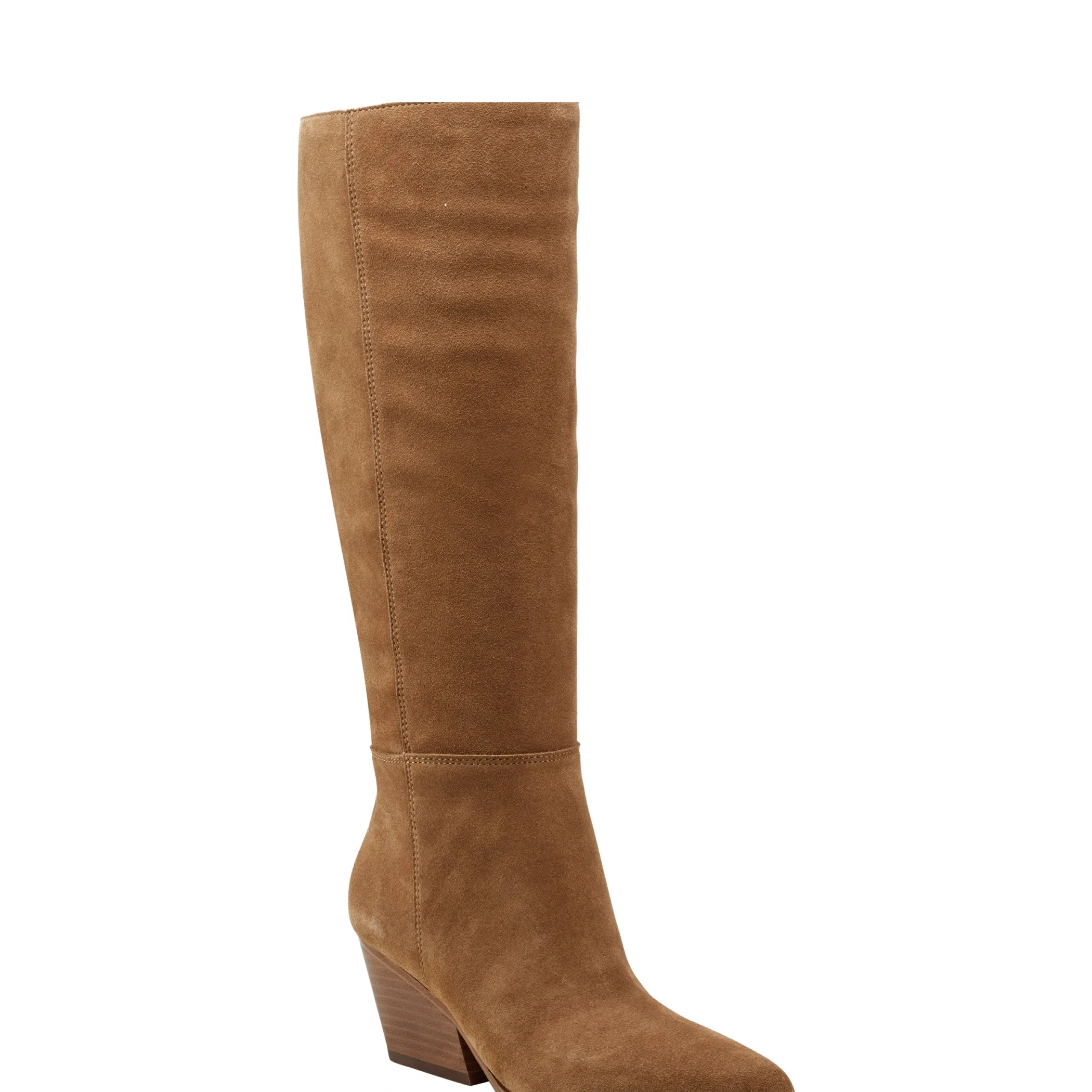 Hot Marc Fisher Challi Pointy Toe Boot Dark Brown Suede