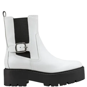 Flash Sale Marc Fisher Dacilla Lug Sole Bootie White Leather