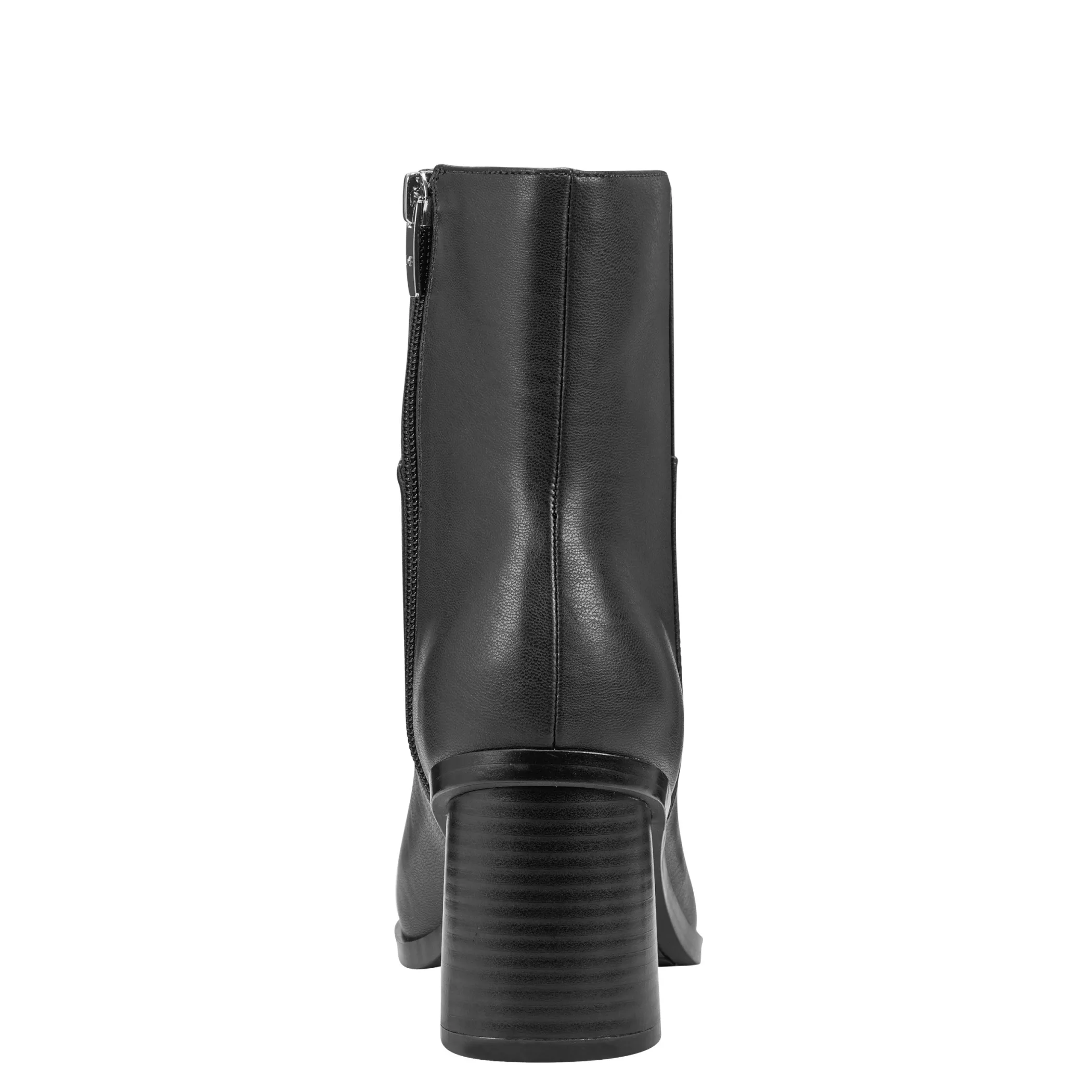 New Marc Fisher Dairey Square Toe Block Heel Dress Bootie Black
