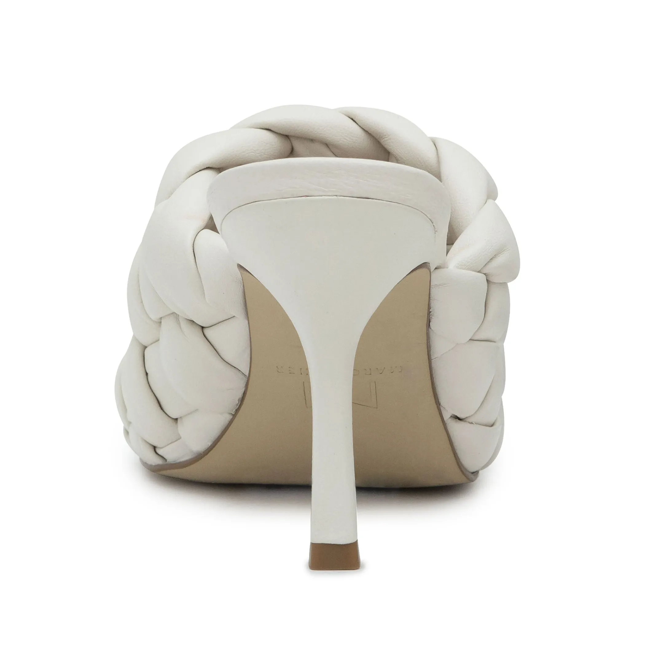 Online Marc Fisher Dakina Square Toe Slide Ivory Leather