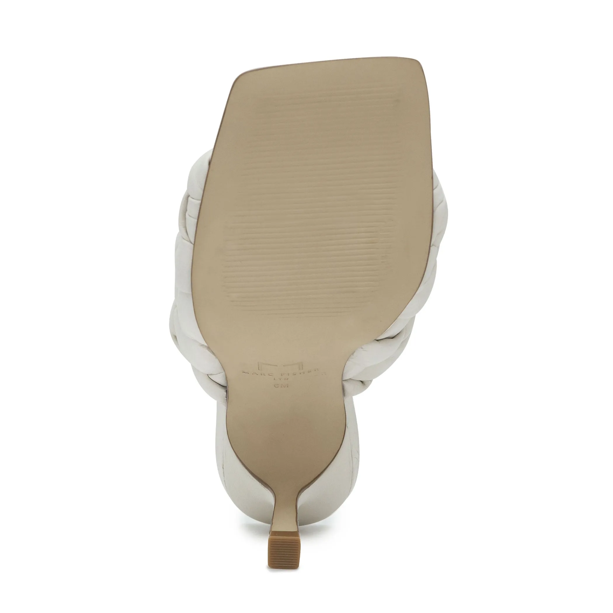 Online Marc Fisher Dakina Square Toe Slide Ivory Leather