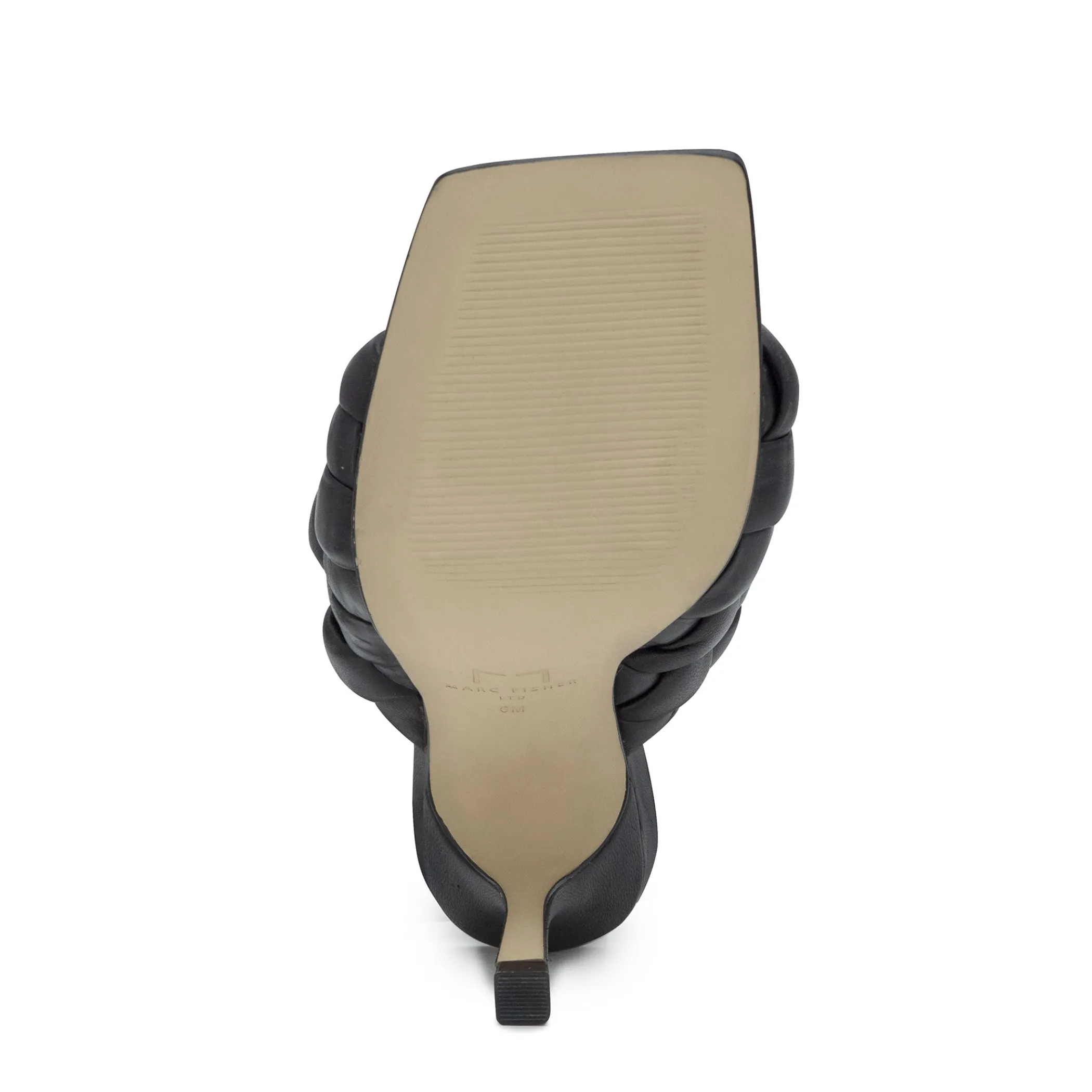 Best Marc Fisher Dakina Square Toe Slide Black Leather