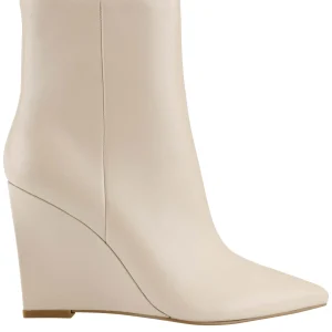 Best Marc Fisher Dayna Wedge Bootie Taupe Leather