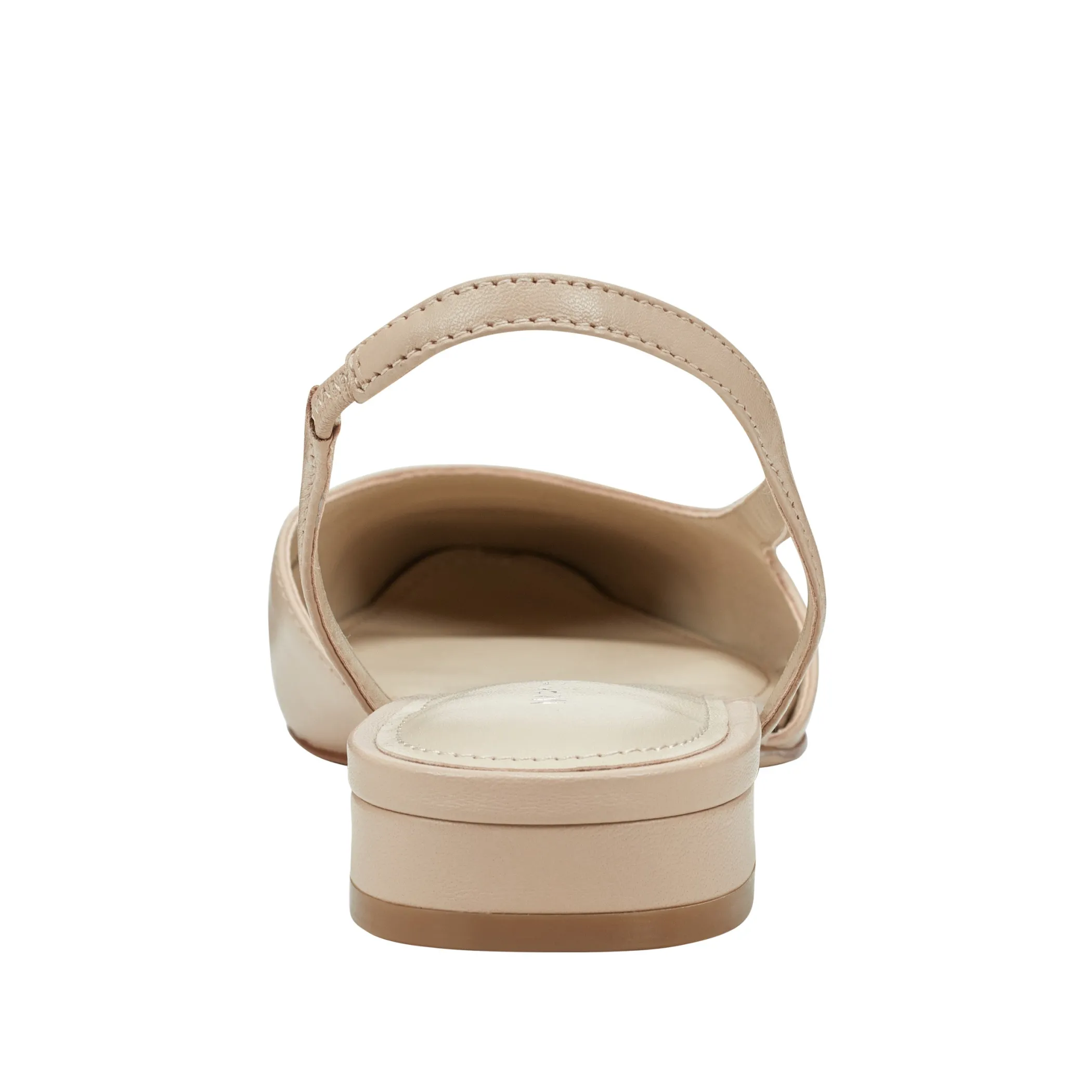 Sale Marc Fisher Dela Closed Toe Slingback Dress Flat Light Natural