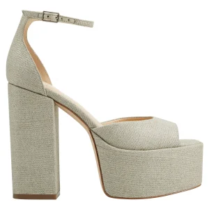 Cheap Marc Fisher Della Platform Sandal Gold Metallic