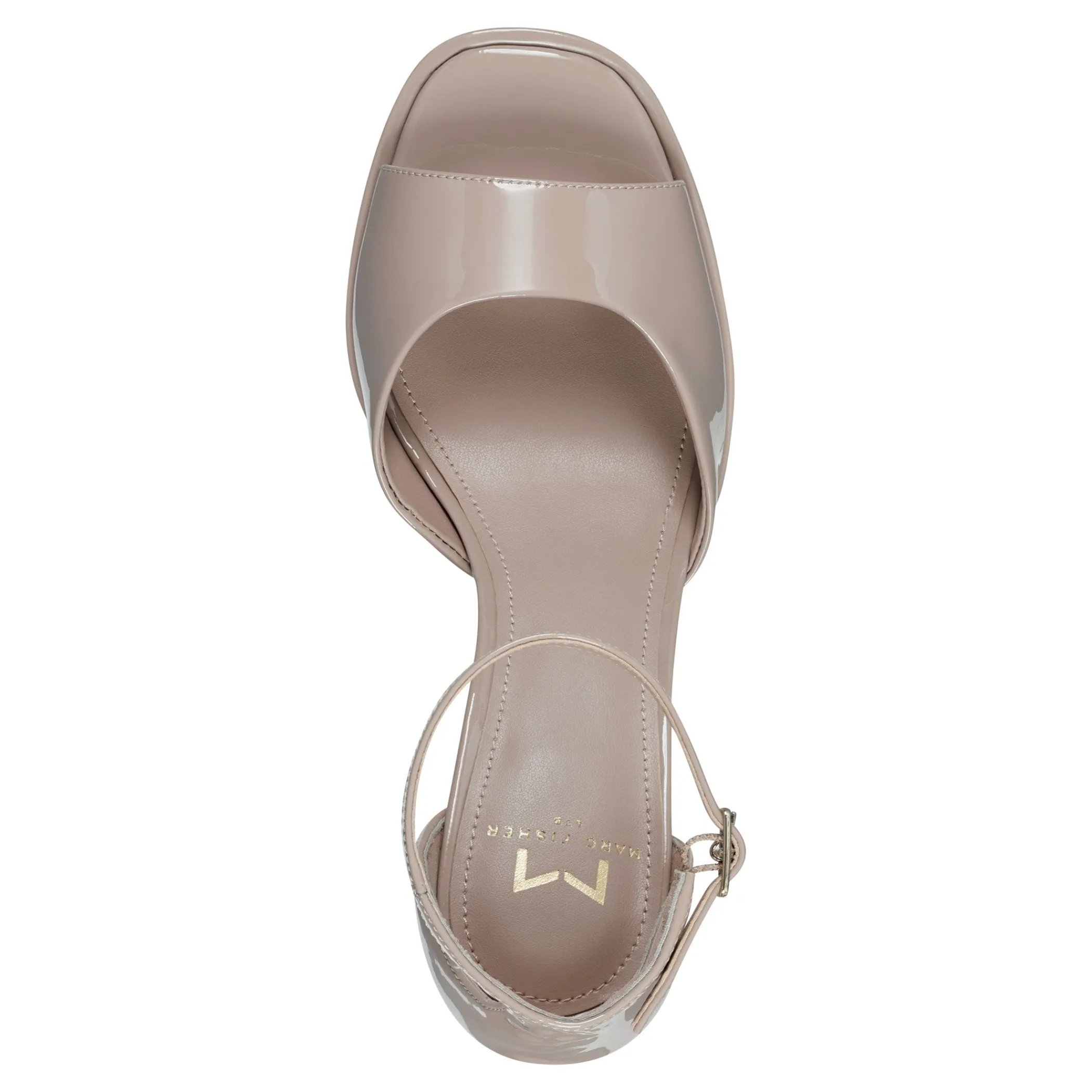 Best Sale Marc Fisher Della Platform Sandal Blush Patent Leather