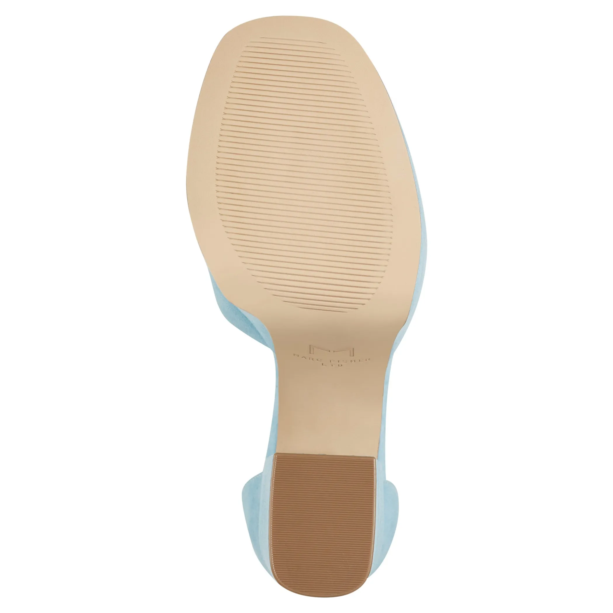 Cheap Marc Fisher Della Platform Sandal Sky Blue Suede