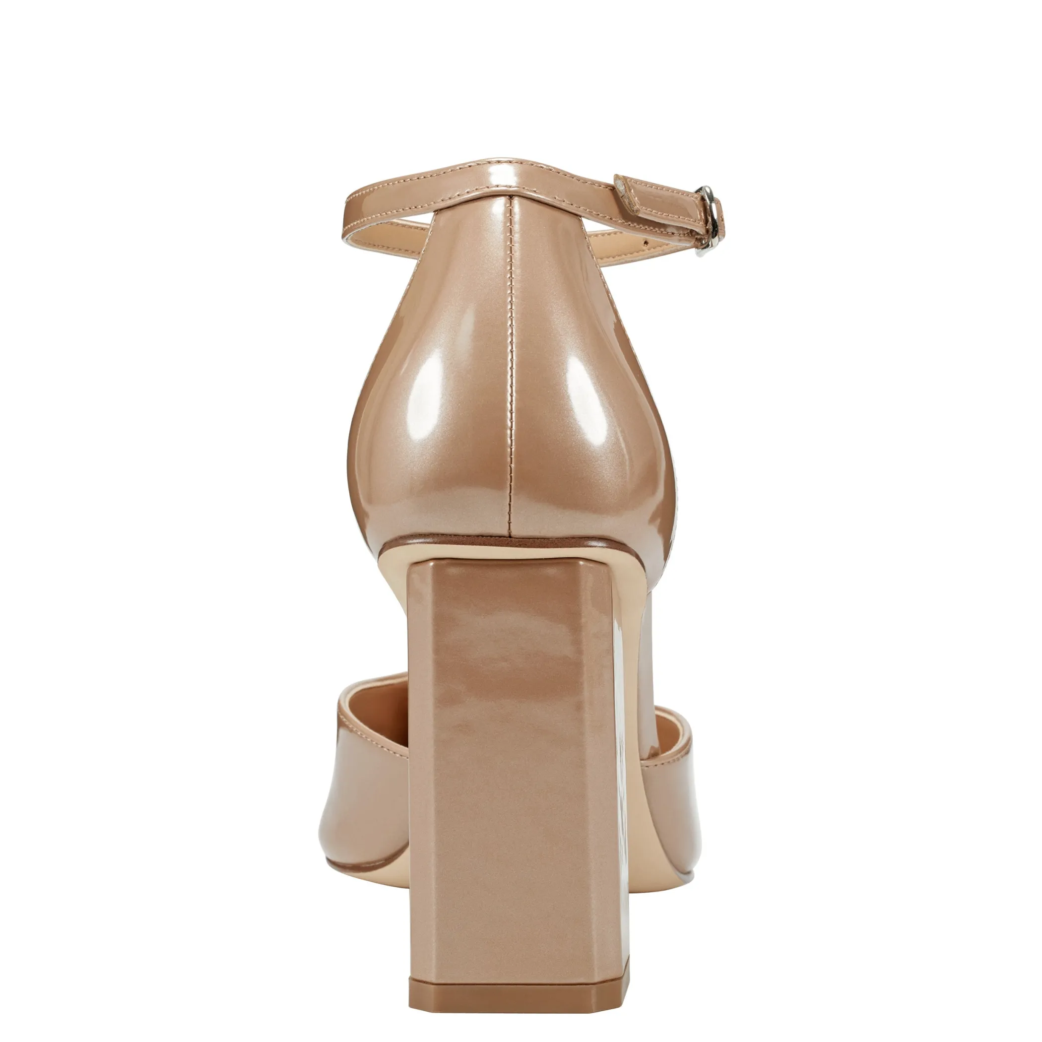 Cheap Marc Fisher Demeter Ankle Strap Pump Natural Metallic