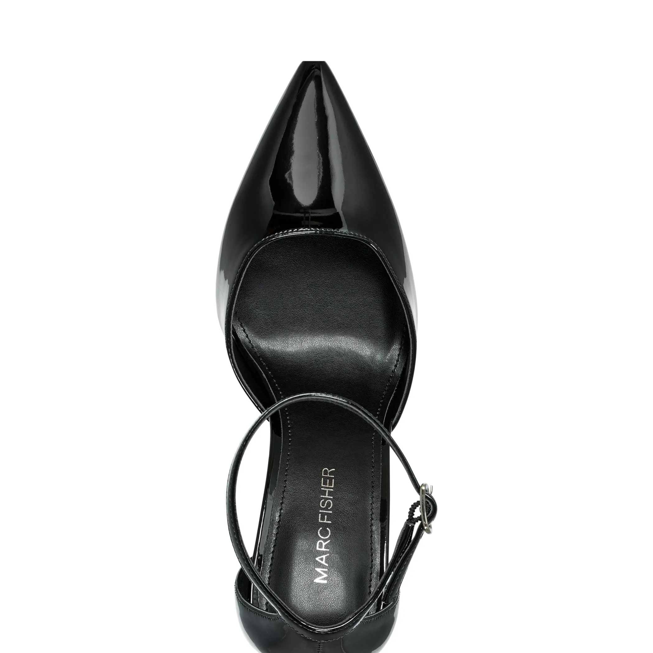 Hot Marc Fisher Demeter Ankle Strap Pump Black Patent
