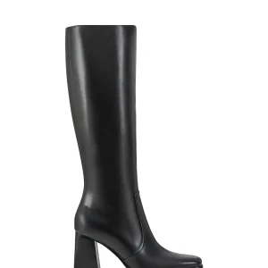Cheap Marc Fisher Dreeam Block Heeled Boot Black Leather