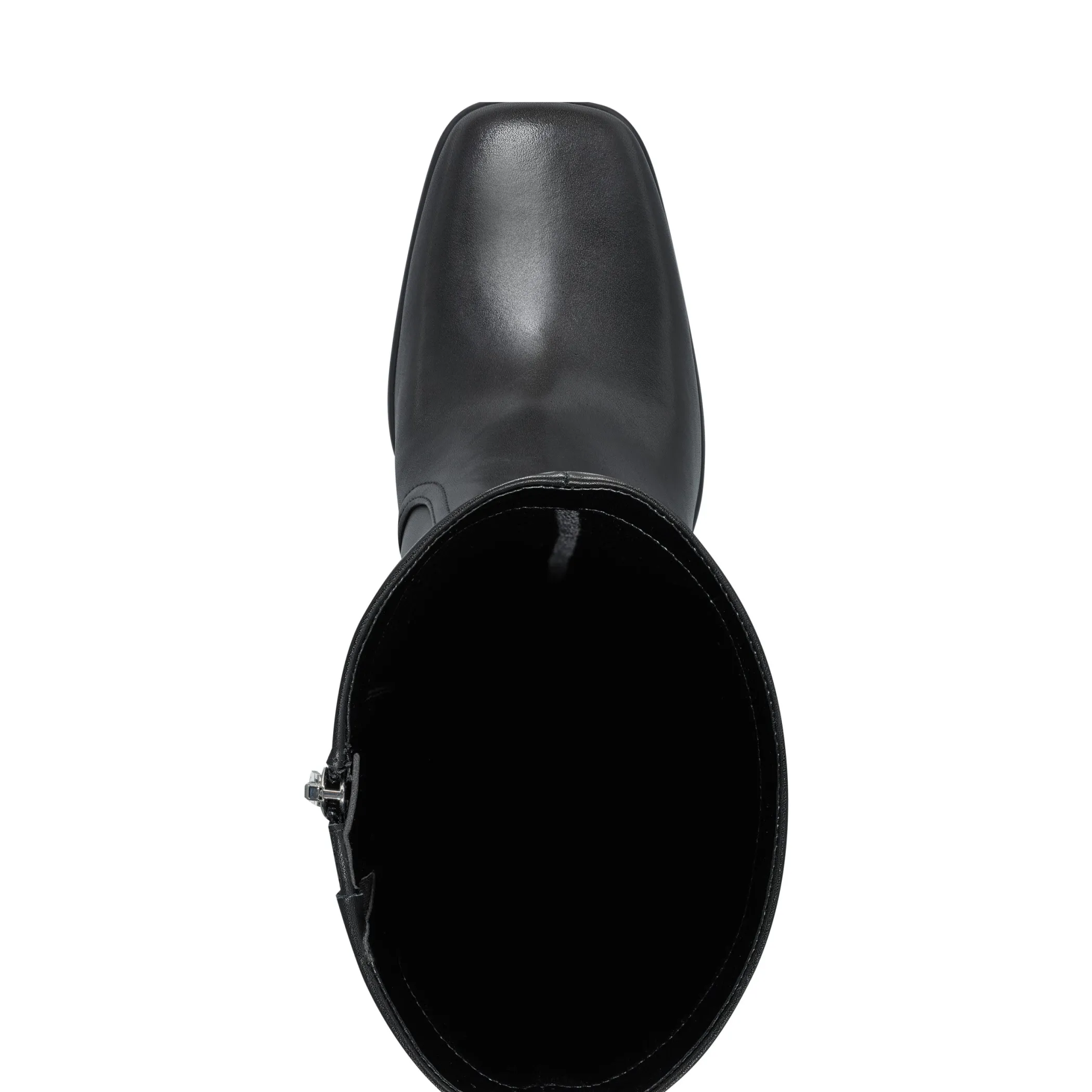 Cheap Marc Fisher Dreeam Block Heeled Boot Black Leather