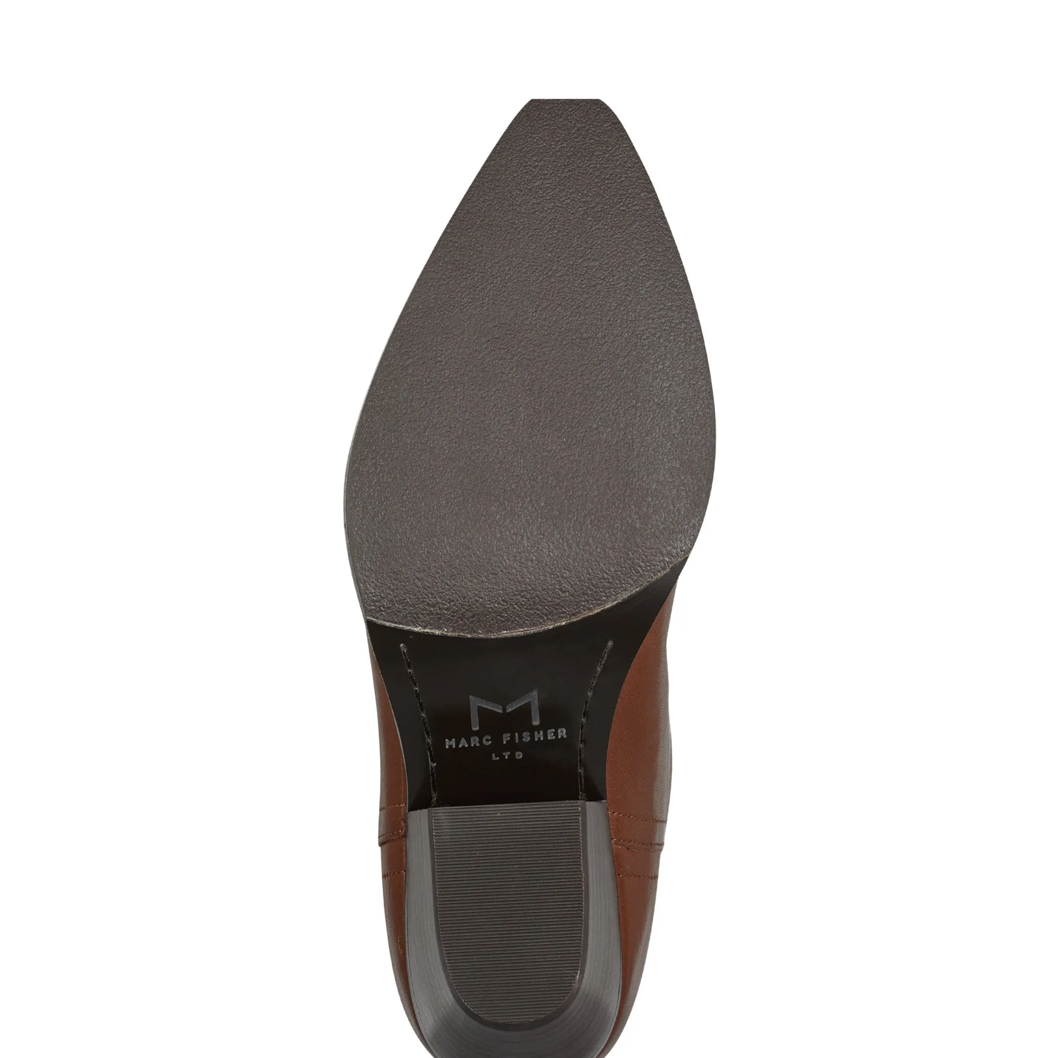 Cheap Marc Fisher Edania Western Pointy Toe Boot Brown Leather