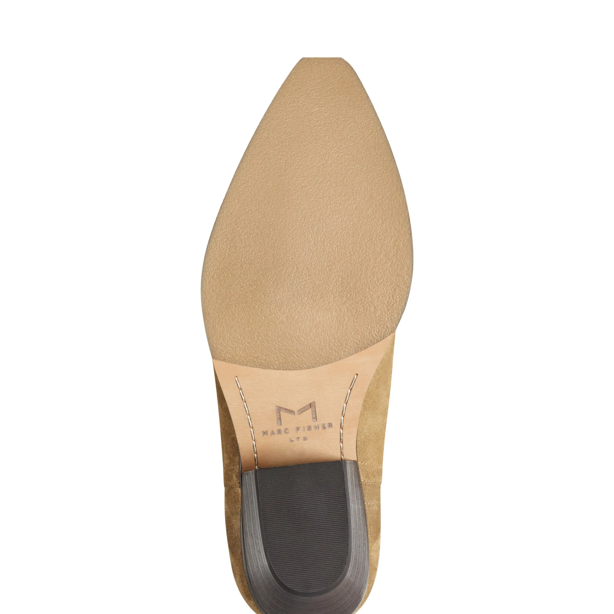 Outlet Marc Fisher Edania Western Pointy Toe Boot Medium Natural