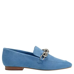 Cheap Marc Fisher Elenda Loafer Blue Suede