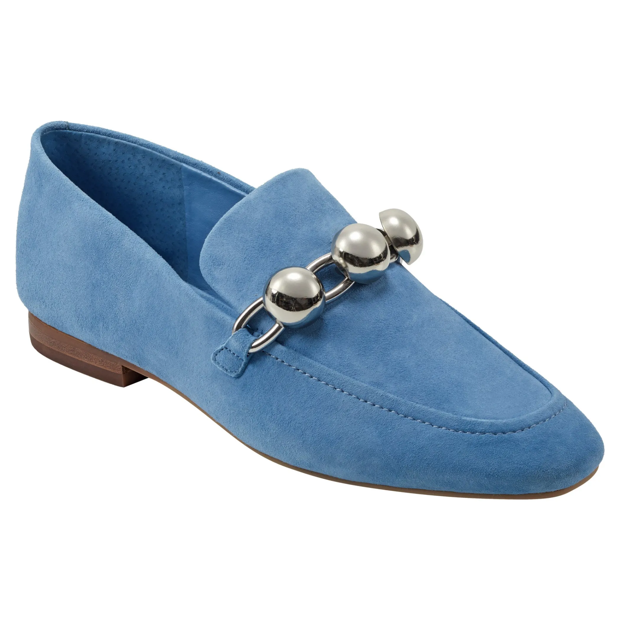 Cheap Marc Fisher Elenda Loafer Blue Suede