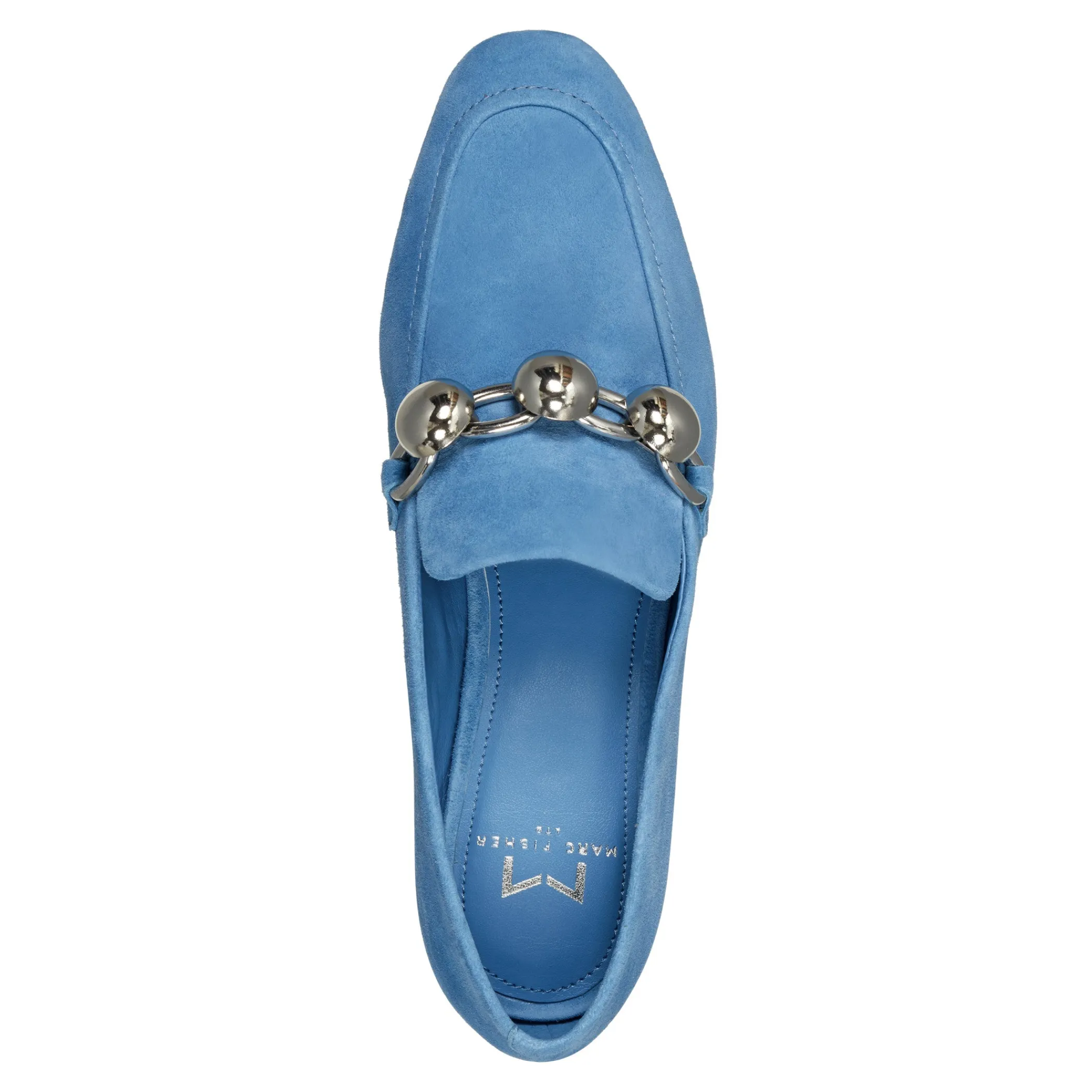 Cheap Marc Fisher Elenda Loafer Blue Suede