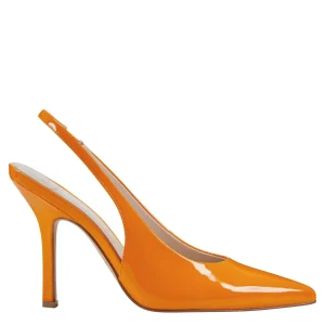 Store Marc Fisher Emalyn Slingback Pump Neon Orange Patent