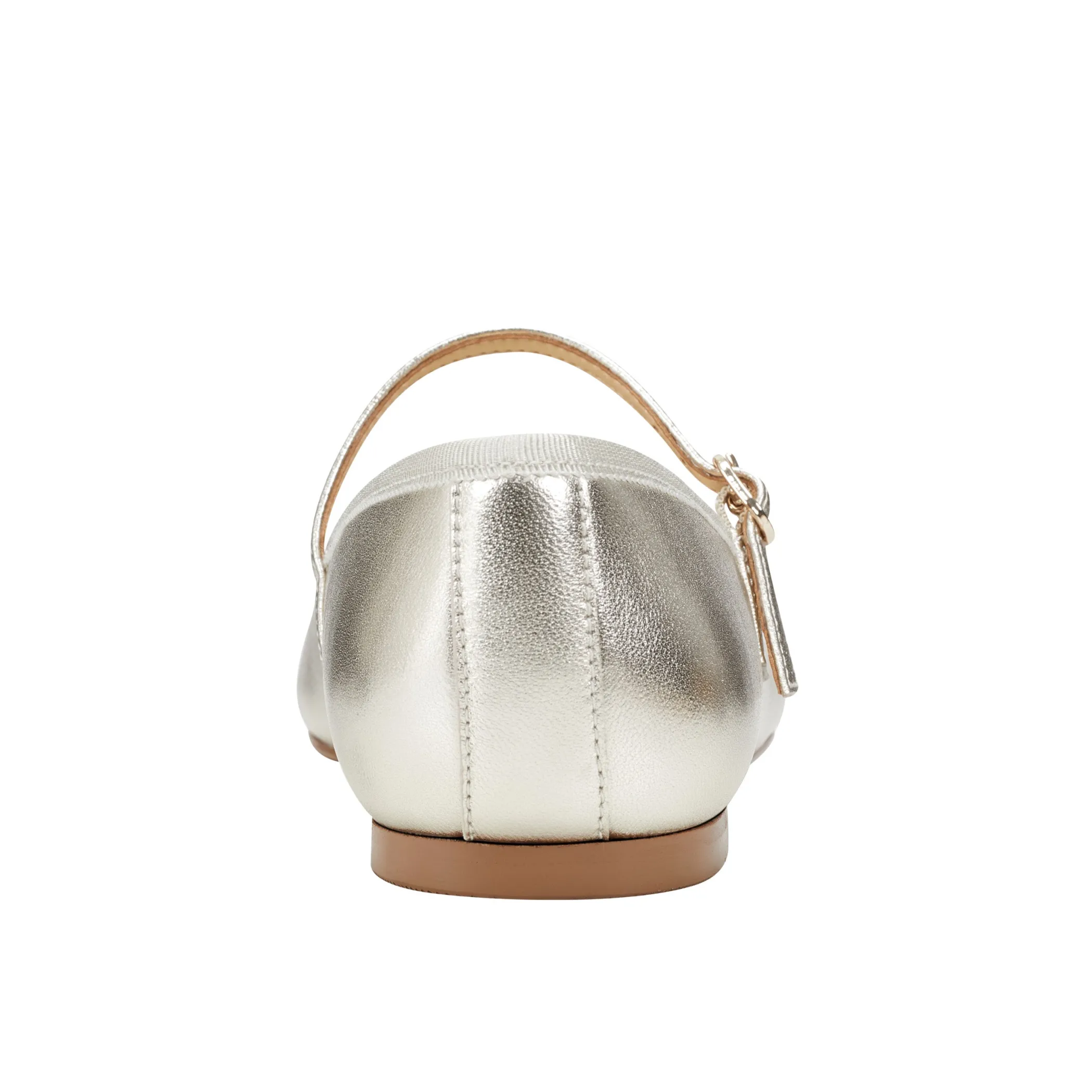 Clearance Marc Fisher Espina Ballet Flat Platino Leather