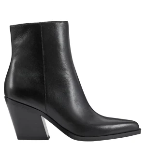 Hot Marc Fisher Fabina Ankle Bootie Black Leather
