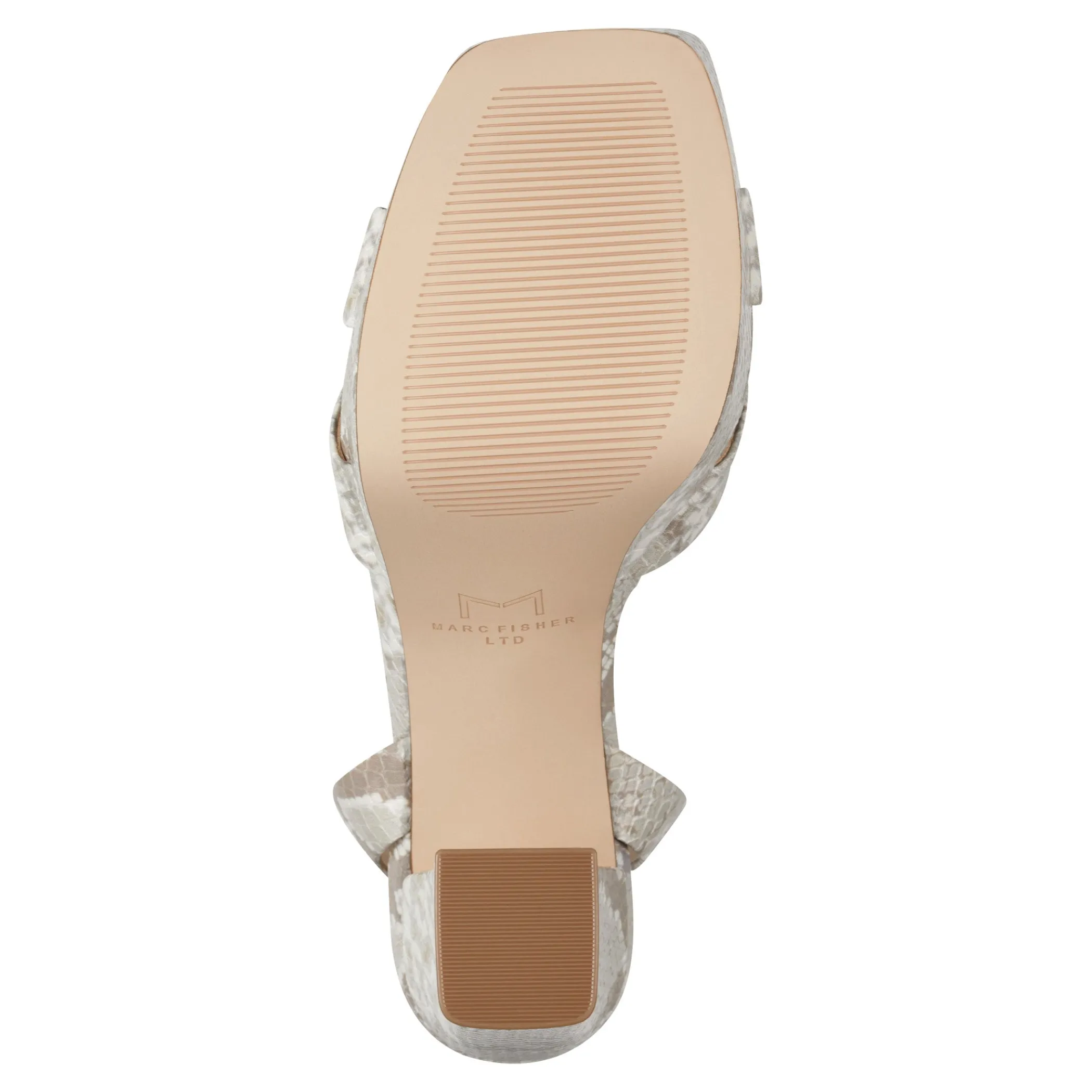 Sale Marc Fisher Faril Ankle Strap Platform Sandal Chic Cream