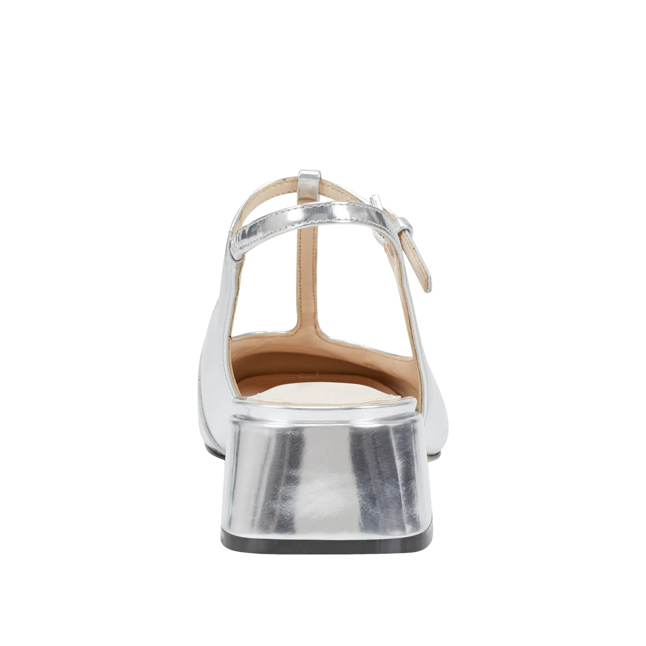 Best Marc Fisher Folly Block Heel Slingback Pump Silver