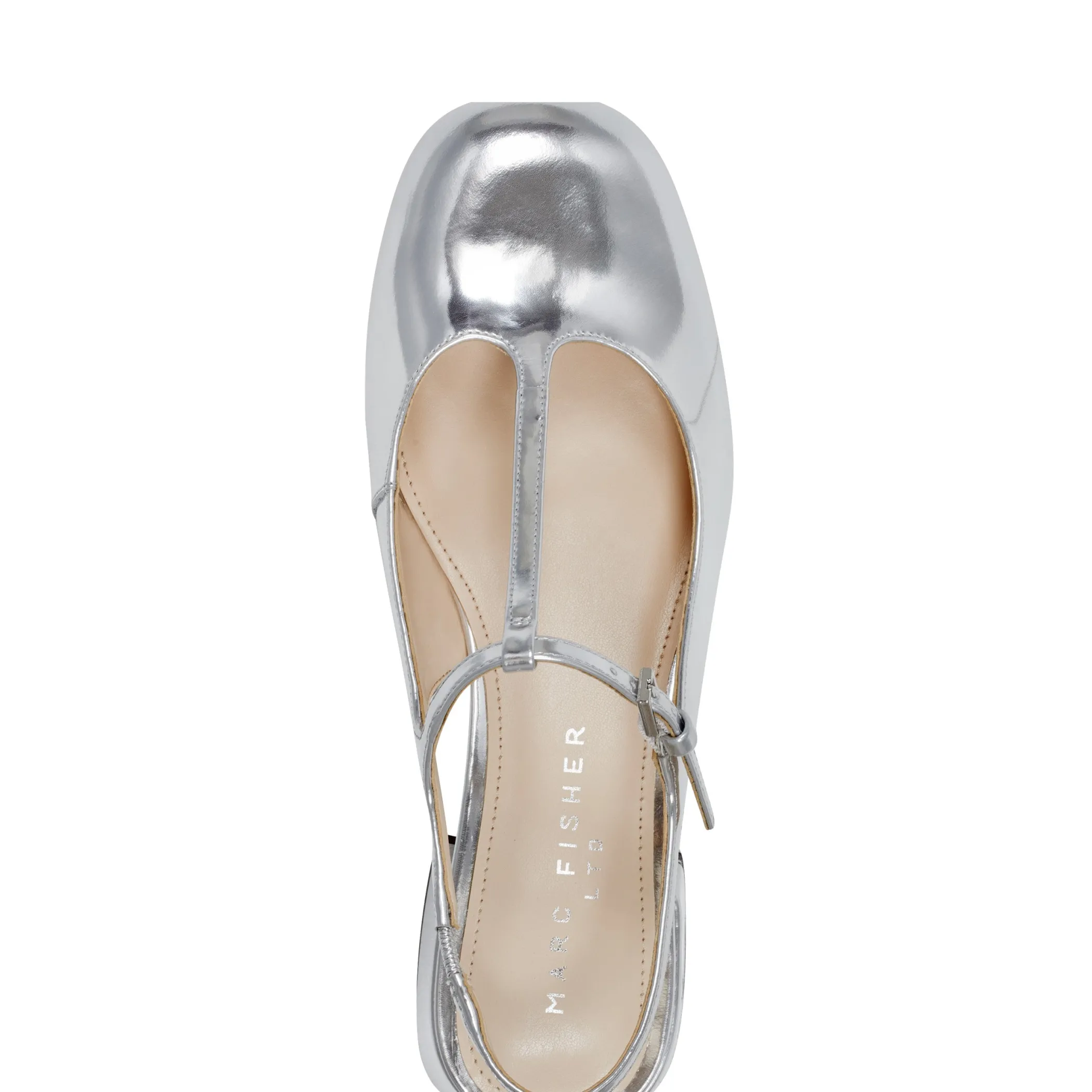Best Marc Fisher Folly Block Heel Slingback Pump Silver
