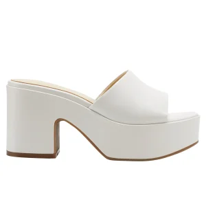 Hot Marc Fisher Forina Platform Slide Sandal Chic Cream