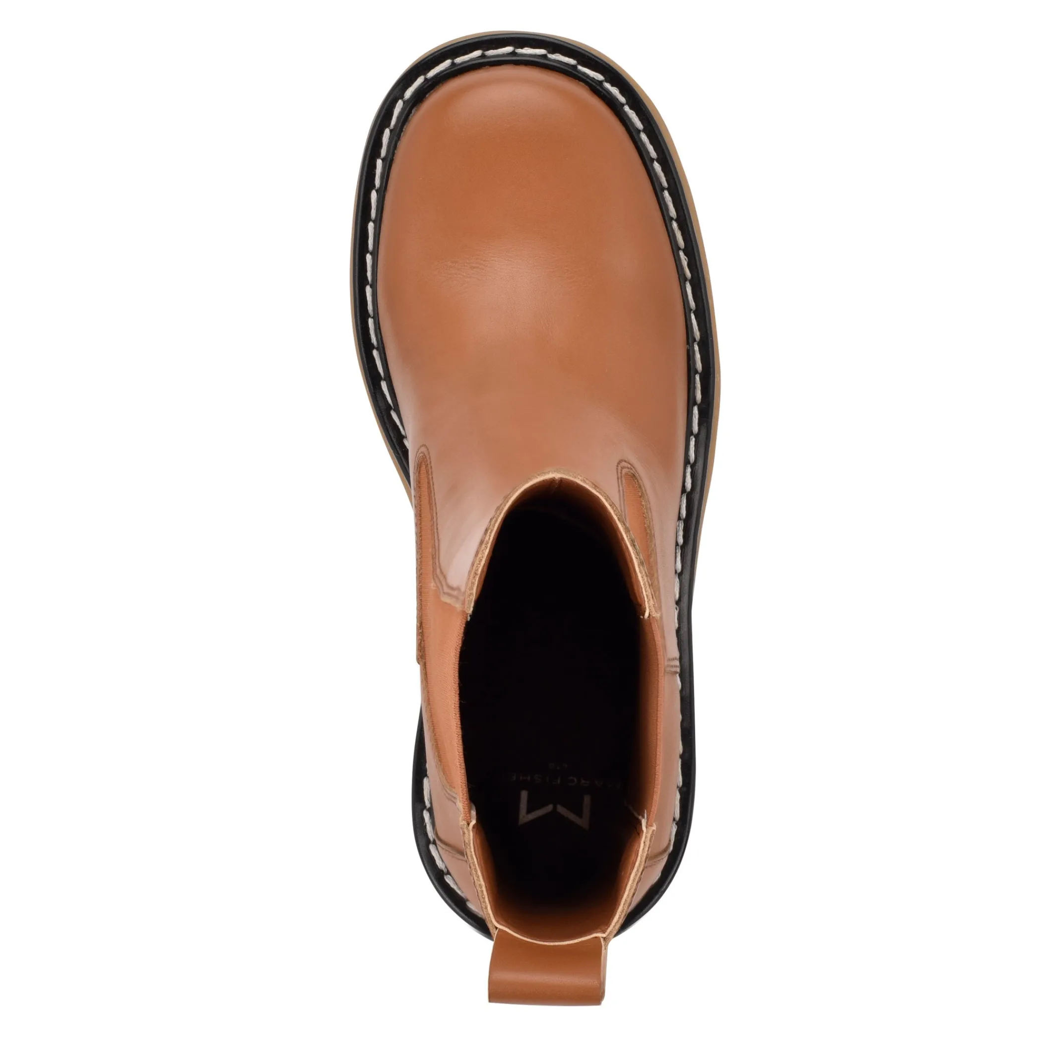 Best Sale Marc Fisher Fredy Lug Sole Bootie Dark Natural Leather/Natural