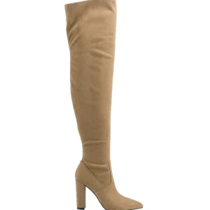 Cheap Marc Fisher Garalyn Over the Knee Boot Medium Natural Suede