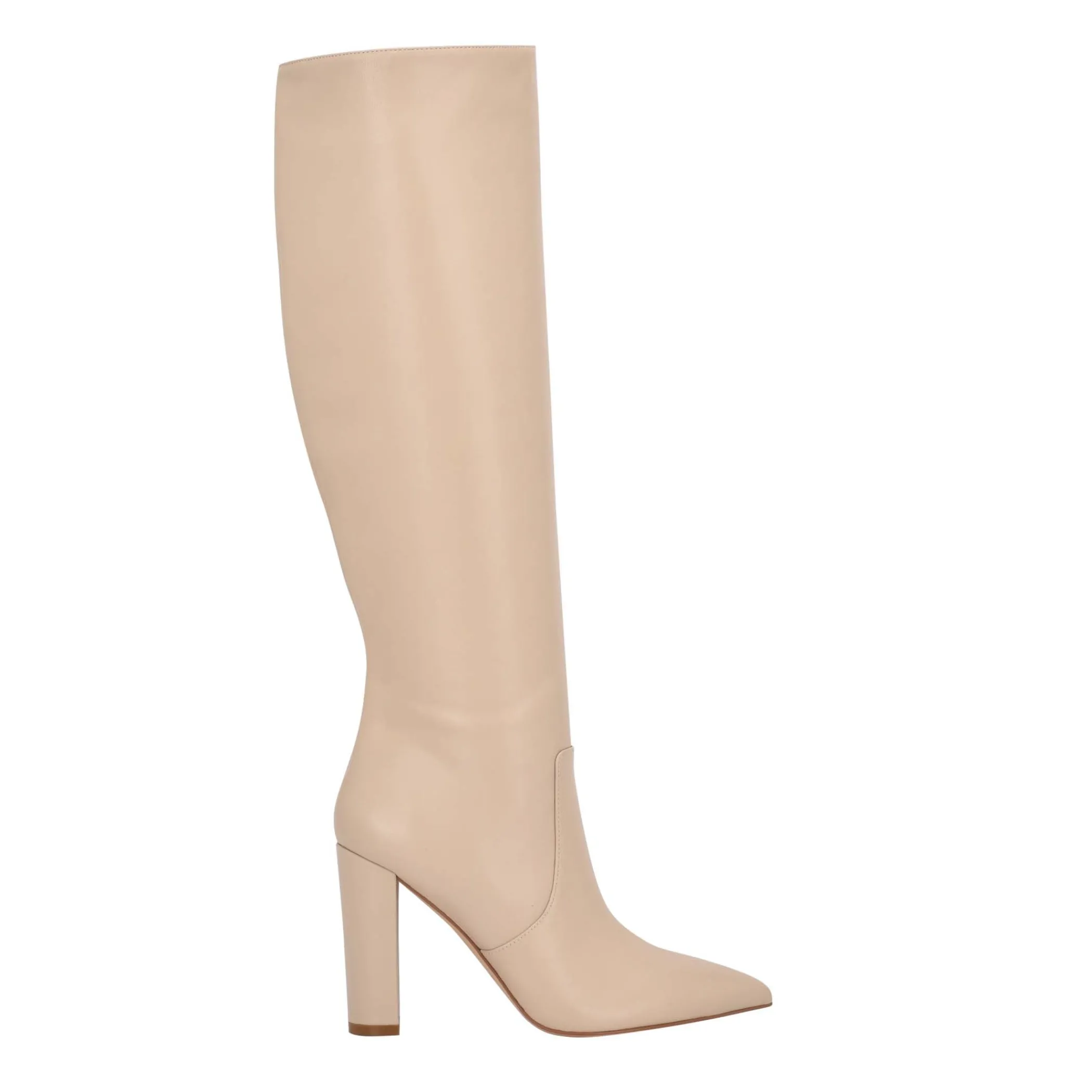 Store Marc Fisher Giancarlo Heeled Boot Beige Leather