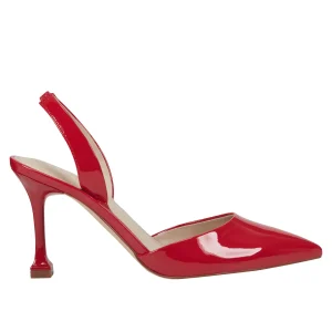 Best Sale Marc Fisher Hadya Slingback Pump Medium Red Patent