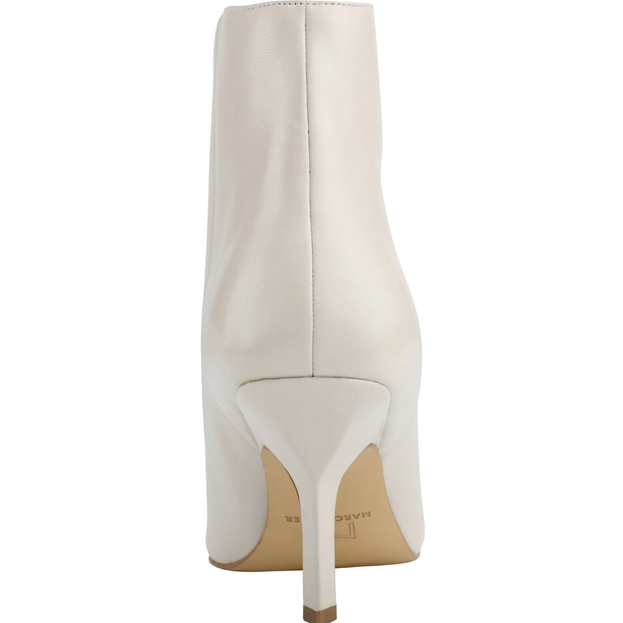 Outlet Marc Fisher Haylian Pointy Toe Bootie Ivory Leather