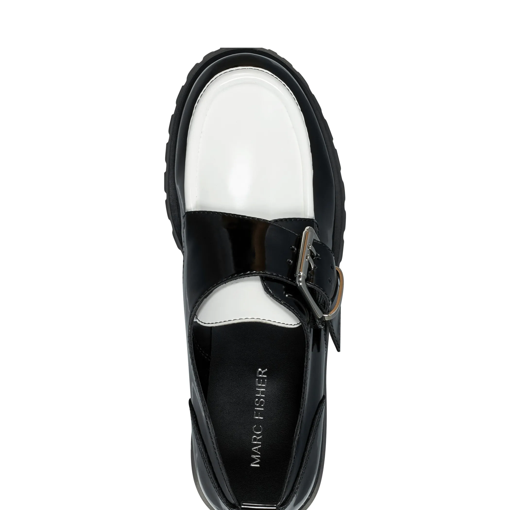 Outlet Marc Fisher Hazelton Slip-on Lug Sole Casual Loafers Black