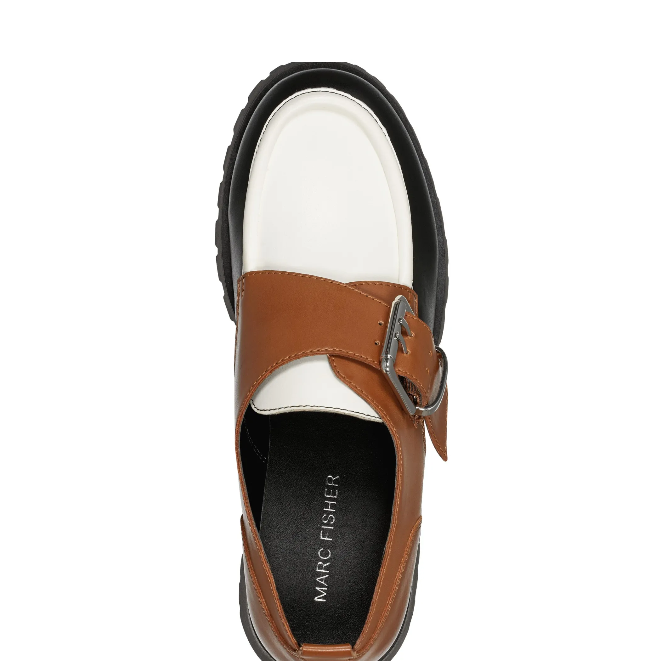 Online Marc Fisher Hazelton Slip-on Lug Sole Casual Loafers Dark Natural