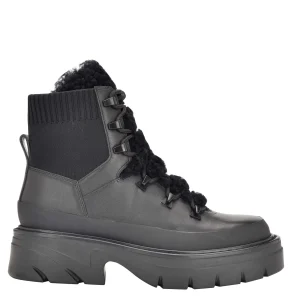 Shop Marc Fisher Izuma Lugsole Bootie Black Leather