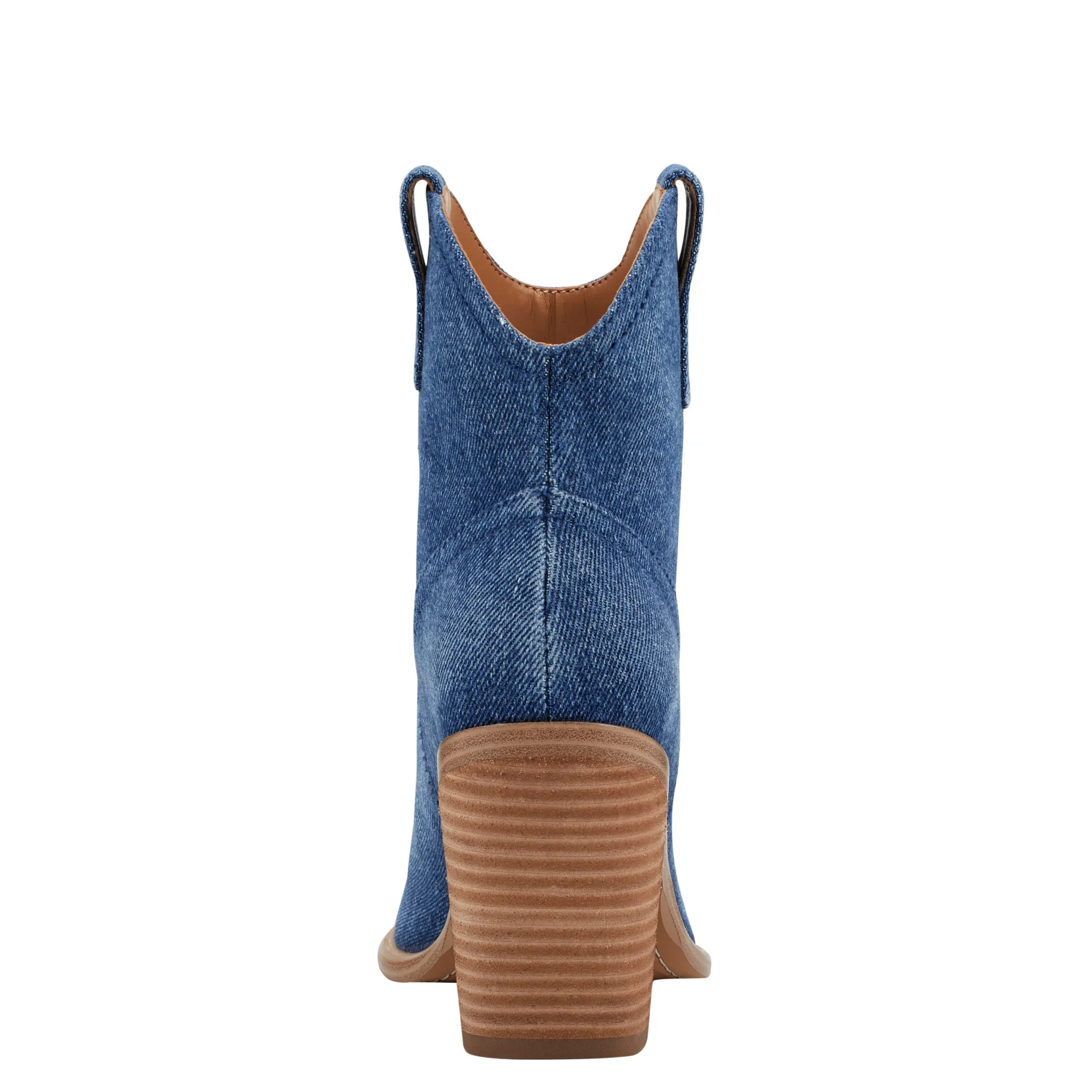 Shop Marc Fisher Jalella Detailed Western Bootie Denim