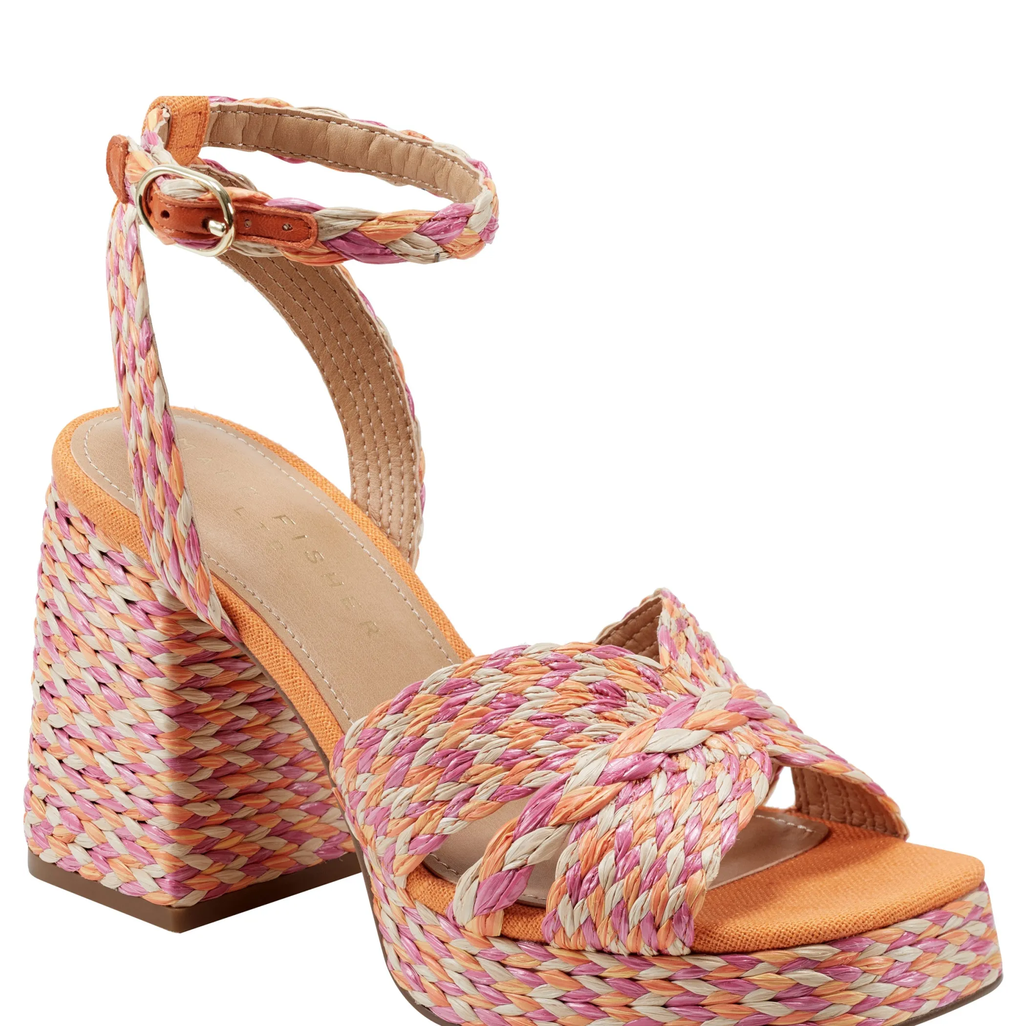 Store Marc Fisher Janie Platform Sandal Pink Multi